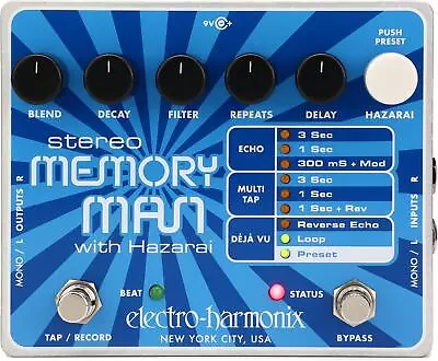 Electro-Harmonix Stereo Memory Man With Hazarai Delay / Looper Pedal • $252.20