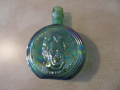 Wheaton Glass Bottle President Andrew Jackson First Edition Green Iridescent • $9.99
