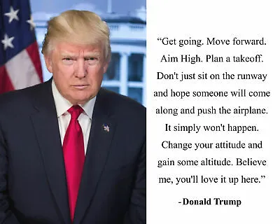 $18.04 • Buy President Donald Trump Get Going Official White House Quote 8.5x11 Photo Picture