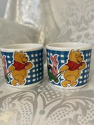 Disney Winnie The Pooh - 2x Melamine Mug/Cup - Vintage - Great Condition • $35
