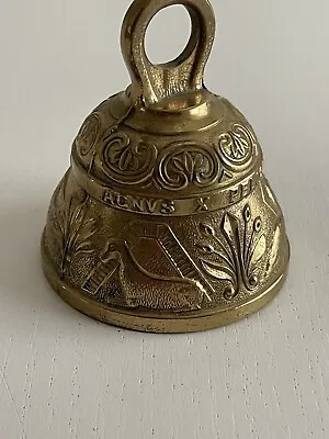 Vintage Brass Sanctuary Altar Table Bell Lion Eagle Lamb Pelican Latin France • $50