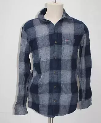 Hollister Men's  Flannel Shirt Blue S Pre-Owned • $8.99