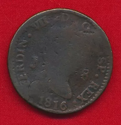 Spain 1816 8 MARAVEDIS (Copper) • $6.49