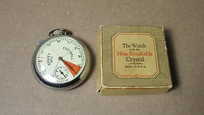 Vintage Pastor Sports Stopwatch Timer Basketball Football W/ Box • $20.95