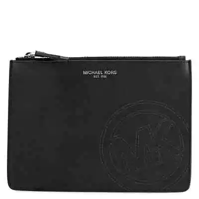 Michael Kors Men's Black Leather Small Travel Pouch 33H9LACU1X-001 • $81.40