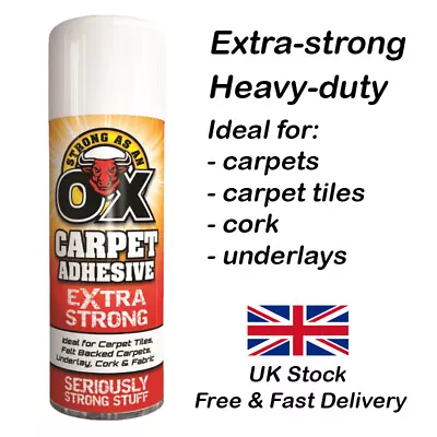 £1.29 • Buy Heavy Duty Adhesive Glue Spray Paper Foam Carpet Card Tile Craft Fabric 500ml