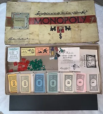 Vintage Monopoly Board Game Parker Brothers Wood Pieces • $24.99