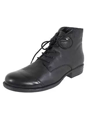 $150 Miz Mooz Womens Lennox Lace Up Ankle Boot Shoes Black EU 36 / US 5.5-6 • $62.99