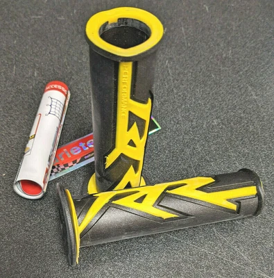$8 • Buy Ariete Harri's RR Black Yellow Motorcycle Grips