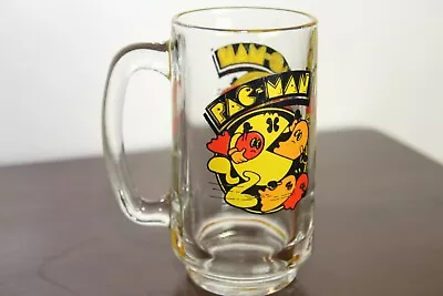 Vintage Pac-Man Ghosts XL Mug Heavy Libby Glass Cup Beer Stein Bally Midway 1982 • $11.99