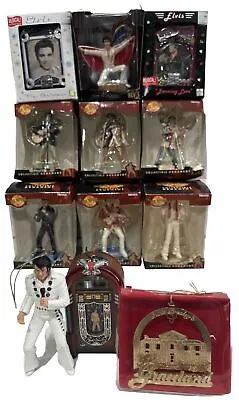 Elvis Presley Trevco Christmas Ornament Lot Hawaii Las Vegas Graceland (O) • $69.99