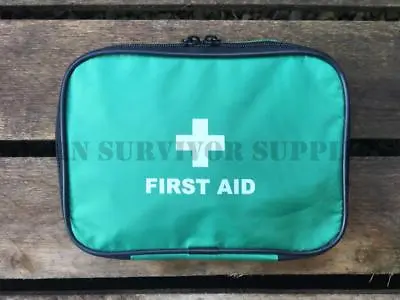 £3.99 • Buy EMPTY FIRST AID KIT POUCH SMALL Green Trauma Bag New Zip Top Medical Carry Case
