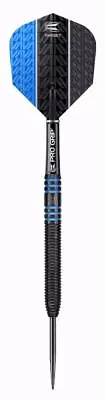 TARGET VAPOR 8 BLACK BLUE 24 Gram Steel Tip Darts 80% Tungsten 100438 • $51.99