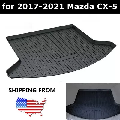 Rear Cargo Trunk Liner Floor Cover Mat Carpet Black For Mazda CX-5 2017-2021 • $39.18