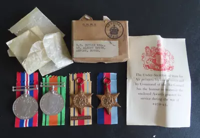 £89.99 • Buy Ww2 Raf Boxed Group Of Medals & Bar To E H Butler From Aspley, Nottinghamshire