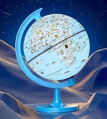 Animal Globe For Kids Illuminated Globe For Children World Globes For Children • £38.05