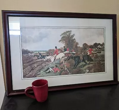 Vintage J. F. Herring Sen Hunting Art Print Reproduction Framed • $89