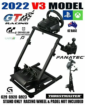 Genuine GT ART Racing Simulator Cockpit Steering Wheel Stand G29 PS4 G920 T923V3 • $120