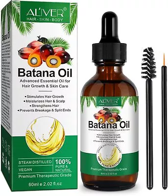 NIFEISHI Batana Oil For Hair Growth 60ml Batana Oil Organic Strengthening • £12.81