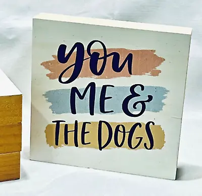 P Graham Dunn Country Wooden Coasters (4) “You Me & The Dogs..” Cottage Cabin • $9.99