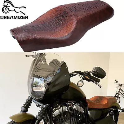 Alligator Driver Passenger Two Up Seat For Harley Nightster XL1200N Iron 883 72 • $99.19