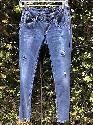 Vintage DOLCE & GABBANA D&G Skinny Distressed Denim Low Rise Capri Size 27 Jeans • $46