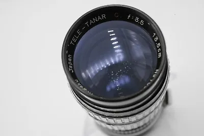 Tanaka Tele-Tanar C. 13.5cm F3.5 Zeiss Contax RF Mount Rangefinder Camera Lens • $46.76