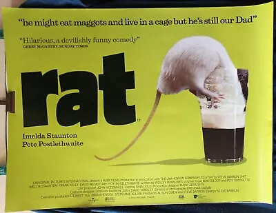 Rat  Pete Postlethwait Imelda Staunton Rare Original Quad Cinema Poster • £14.99