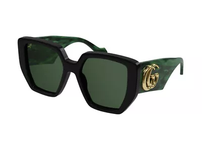 $449.37 • Buy Gucci Sunglasses GG0956S  001 Black Green Woman