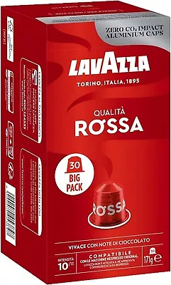 Lavazza Qualità Rossa Coffee Capsules Compatible With Nespresso Machines 30 Pods • $21.49