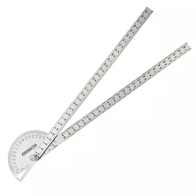 12  Stainless Steel Protractor 180° Rotary Swing Angle Finder Machinist Ruler • $21.89