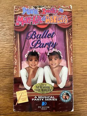 Mary-Kate & Ashley's Ballet Party VHS (1998 Children's Olsen Twins Dance) • $4