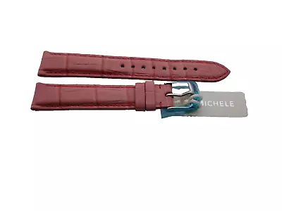 Genuine Michele 16mm Pink Alligator  Watch Band Strap NEW • $37.77