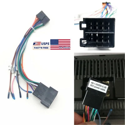 $12 • Buy Wiring Harness Connector Adaptor Car Stereo Radio For ISO Standard 20 Pin Cable
