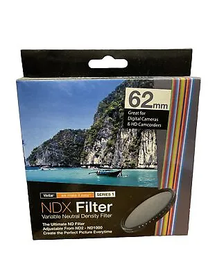 Vivitar 62mm Neutral Density Variable Fader NDX Filter ND2 To ND1000 VNDX-62 • $15.90