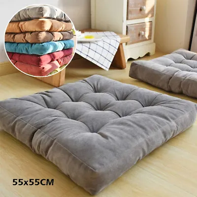 £12.74 • Buy Square Thick Corduroy Sofa Chair Cushions Seat Large Floor Mat Garden Dining Pad