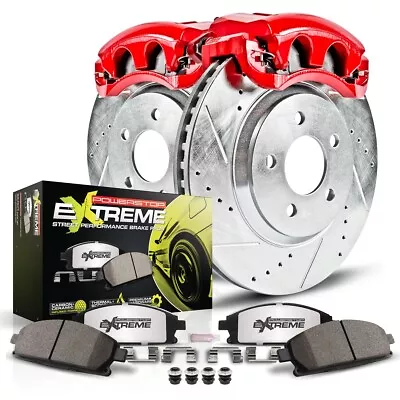 KC1304C-26 Powerstop 2-Wheel Set Brake Disc And Caliper Kits Front For Mustang • $549.11