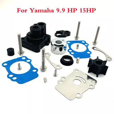 For Yamaha 9.9 HP 15HP Water Pump Kit OEM # 682-44300-01-00 / 682-W0078-00-00 • $37.70