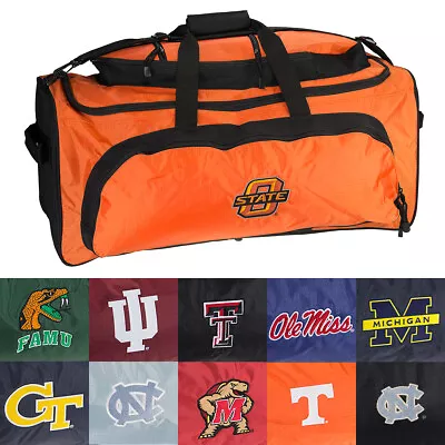 NCAA Heavy Duty Duffle Bag Sport Bag Gym Bag Travel Bag W/ College Team Logo • $29.99