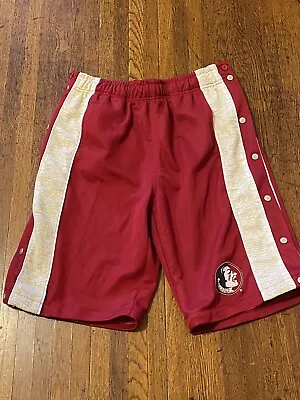 VTG Florida State Seminoles STARTER Snap Button Tear Away Shorts  SZ L • $7.99