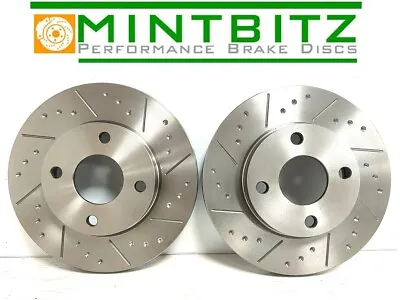 VAUXHALL TIGRA TWIN TOP 1.8 16V Dimpled & Grooved SPORTS BRAKE DISCS FRONT • $81.56