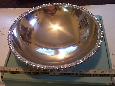 Mariposa Brillante Large Metal Serving Bowl 14” Mexico Made With Orig Box Unused • $79.95