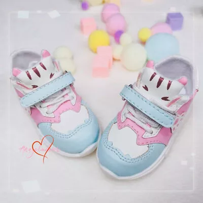 1/4MSD/MDD BJD Sports Shoes Running Clunky Sneakers Animals Tongue Blue Cat DZ • $24.66