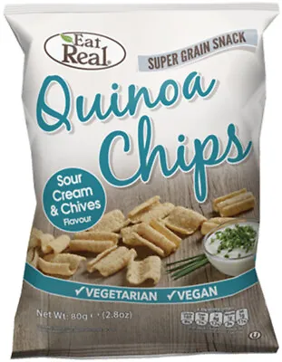 Quinoa Chips With Sour Cream & Chives 30g (Eat Real) • £4.73