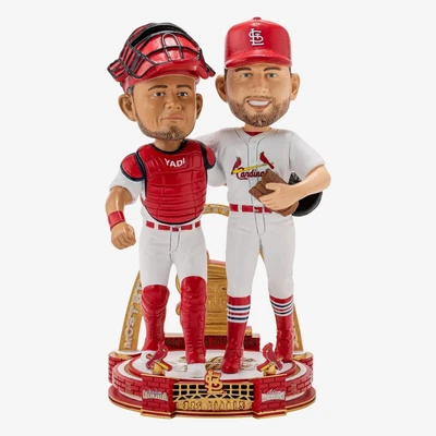 $275 • Buy Adam Wainwright & Yadier Molina Cardinals 325 Career Battery Record Bobble NEW