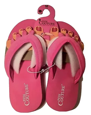 Pedi Couture Pedicure/Yoga Sandals Size 7-8 M Women Toe Separator Slippers New • $19.99