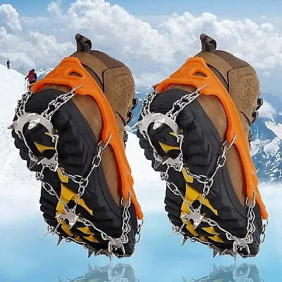 Ice Crampons Micro Spikes Ice Cleats For Boots Anti Slip X-Large Snow Grips • $22.98