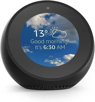 Amazon Echo Spot | Black | Alexa Enabled Smart Speaker • £44.95