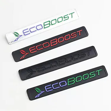 Chrome Ecoboost Emblems Car Trunk Rear Skirts Letters Badge Decal Metal  • $13.29