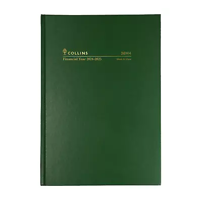 2024-2025 Financial Year Diary Collins A5 Week To View Green 38M4.P40 • $20.75
